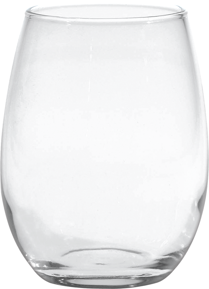 Custom Stemless Wine Glass